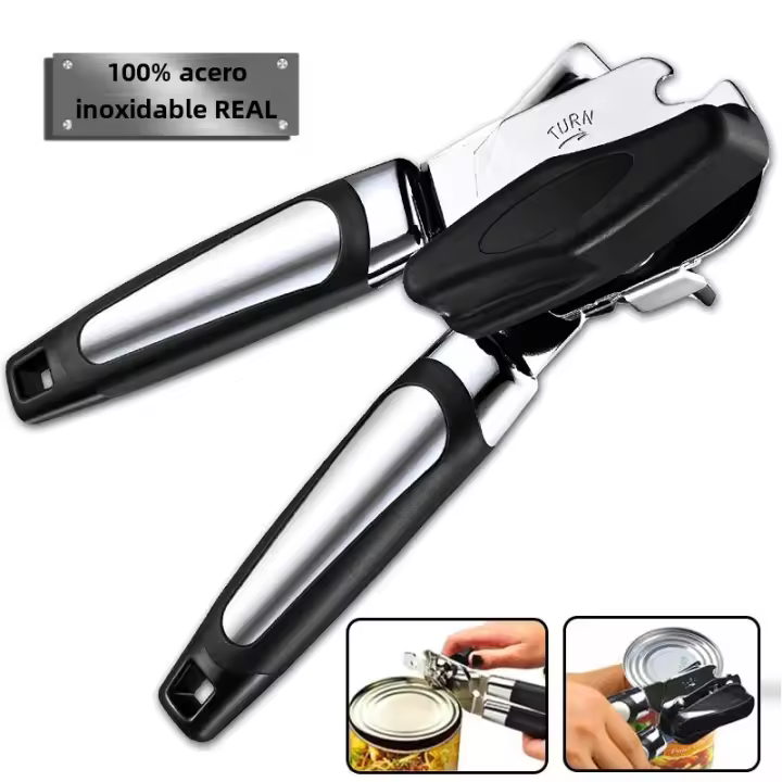 Aguja De Botella Multifuncional Profesional De Acero Inoxidable Con Agarre Para Cerveza Abrebotellas Y Abrecajas Ecológico Y De Cocina - 1