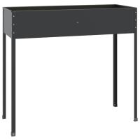 vidaXL Jardinera de acero galvanizado gris antracita 100,5x40,5x90 cm - details 0