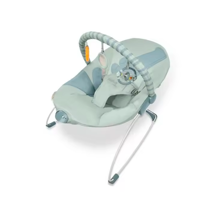 Asalvo Hamaca de Bebé Musical Mummy  - Arco de Juegos Extraíble, Vibración, Ligera y Lavable , Uso de 0 a 9 kg - 1