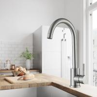 360° Swivel Stainless Steel Kitchen Faucet,Cold-Hot Water Single Handle Sink Basin Faucet For Kitchen And Sink - details 0