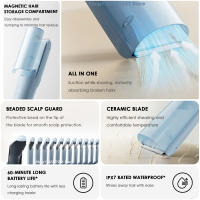 Cortador De Pelo Para Niños Xiaomi Mijia Con Función De Succión Y Resistencia a La Fuente De Alimentación IPX7 Peluquero Bebé Con Punta Redonda Y Corte Suave - details 2