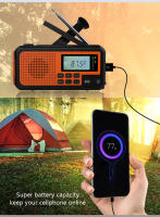 Radio De Emergencia Portátil 2025 Con Carga Solar Y Manivela 4000mAh Radio De Clima AM/FM/NOAA Alerta SOS Alarma Radio De Sobrevivencia - details 10