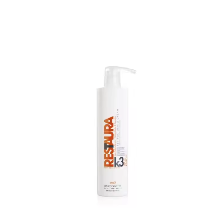 HC HAIRCONCEPT RESTAURA K3 CREMA REESTRUCTURANTE PARA CABELLOS FINOS & CRESPOS 500 ML. - 1