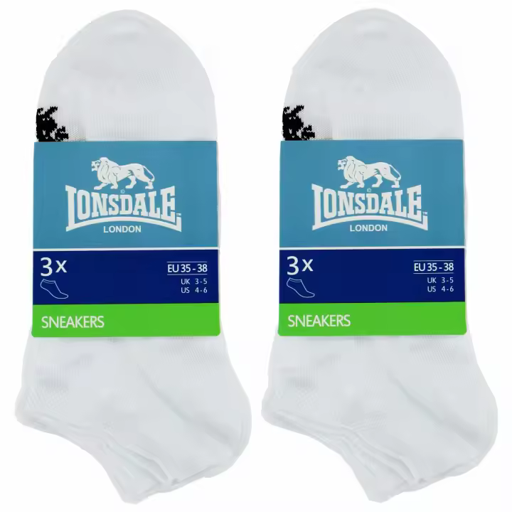 Lonsdale 6 Pares Calcetines Sneaker Algodón Mercerizado - 1