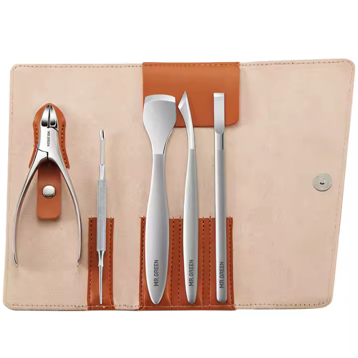 Set De Cuidado De Pies Profesional MR.GREEN Con Knive Para Uñas Y Uñas Encarnadas Herramientas De Acero Inoxidable Para El Cuidado De Los Pies Kit De Remoción De Uñas Encarnadas Y Tijeras De Uñas - 1