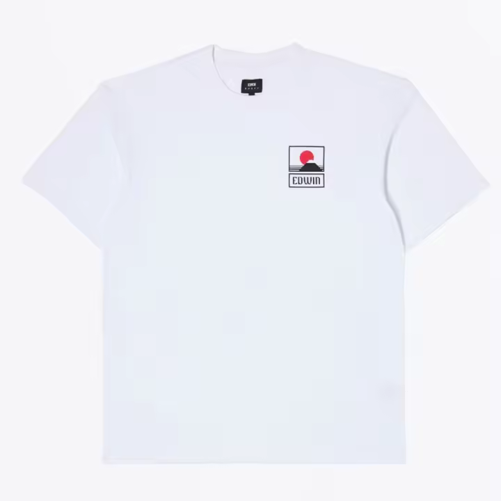 Edwin Sunset On Mt Fuji Single Jersey White - 1