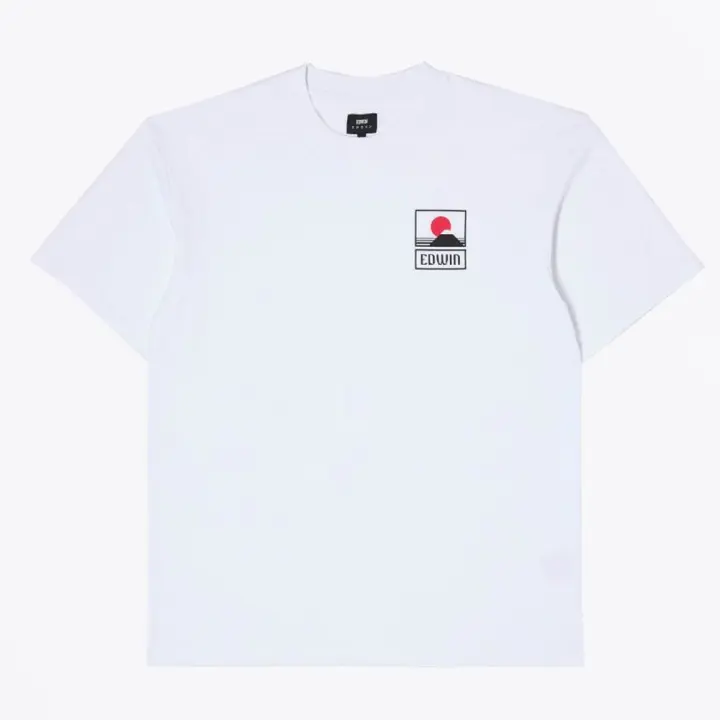 Edwin Sunset On Mt Fuji Single Jersey White - 1