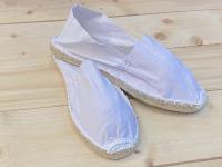 Lote de 36 pares de Alpargatas esparteñas mujer para bodas en color blanco regalos para invitadas de boda suela de goma y yute - regalo de cuerda rústica y tarjetas Kraft para poner las tallas regalos para invitadas de bodas - details 2