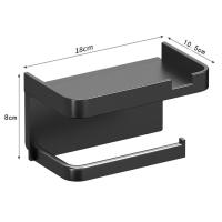 Soporte De Papel Toalla De Baño Montado En La Pared Antirrosa Plástico Grueso Almacenamiento Estante Para Cocina Y Baño - details 16