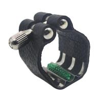 Ligadura De Boquilla De Clarinete Soprano En Cuero PU Accesorios Para Instrumentos Musicales Parte De Bocal De Goma - details 1