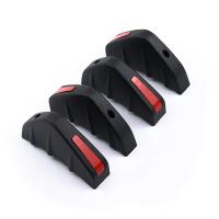 Nuevo 4pcsSpoiler Trasero Modificado En Patrón De Fibra De Carbono Roja Y Negra Para Coche Difusor De Bumper Anti-colisión - details 4