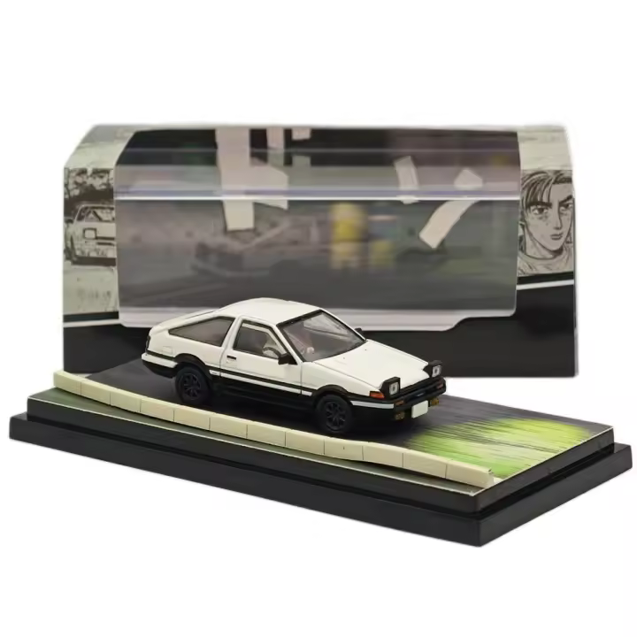 Coche De Colección a Escala 1/64 Hobby Japan SPRINTER TRUENO GT APEX AE86 INITIAL D Blanco HJ643008DB Modelo De Metal Sin Batería Para Fans De Autos - 1