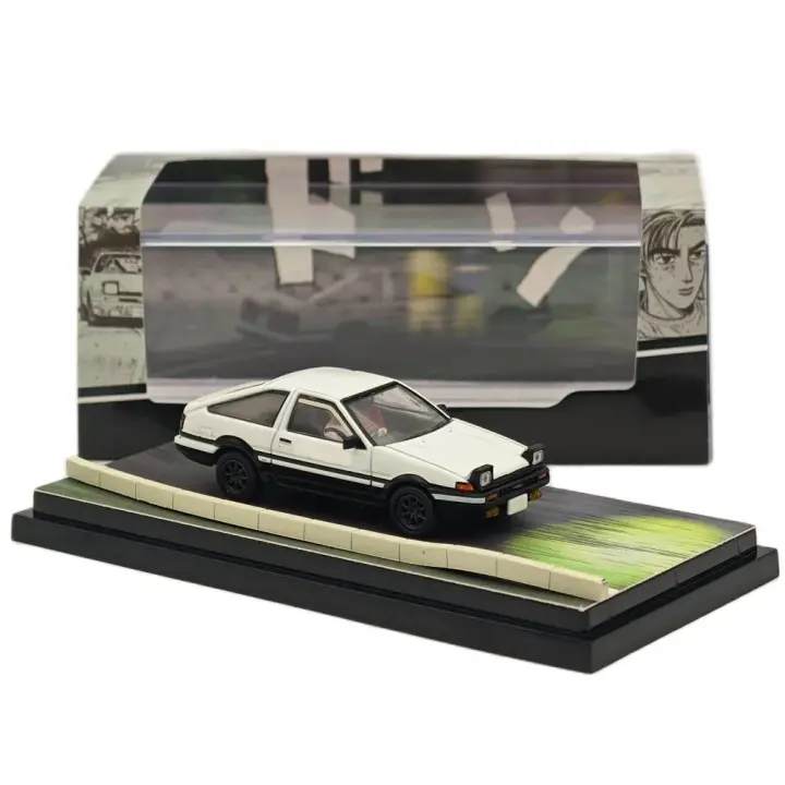 Coche De Colección a Escala 1/64 Hobby Japan SPRINTER TRUENO GT APEX AE86 INITIAL D Blanco HJ643008DB Modelo De Metal Sin Batería Para Fans De Autos - 1