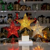 Estrella LED Para Árbol De Navidad Toppers Operada Por Batería Decoración De Fiesta En Sala Luz De Año Nuevo - details 25
