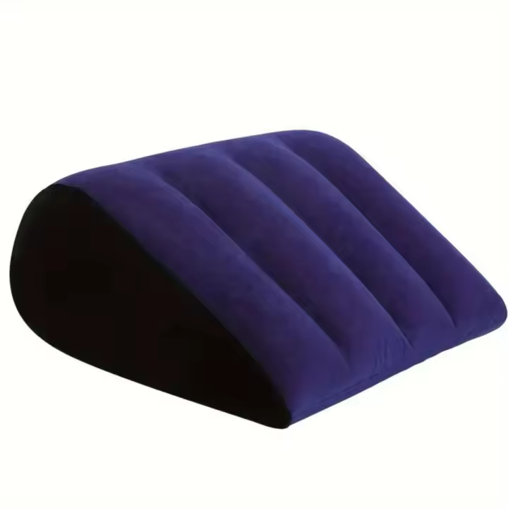 Cojín Mágico Inflable De Silicona PVC Para Parejas Regalo Con Colores Azul Y Negro Soporte De Amor Suave Para Posiciones De Amor - 1