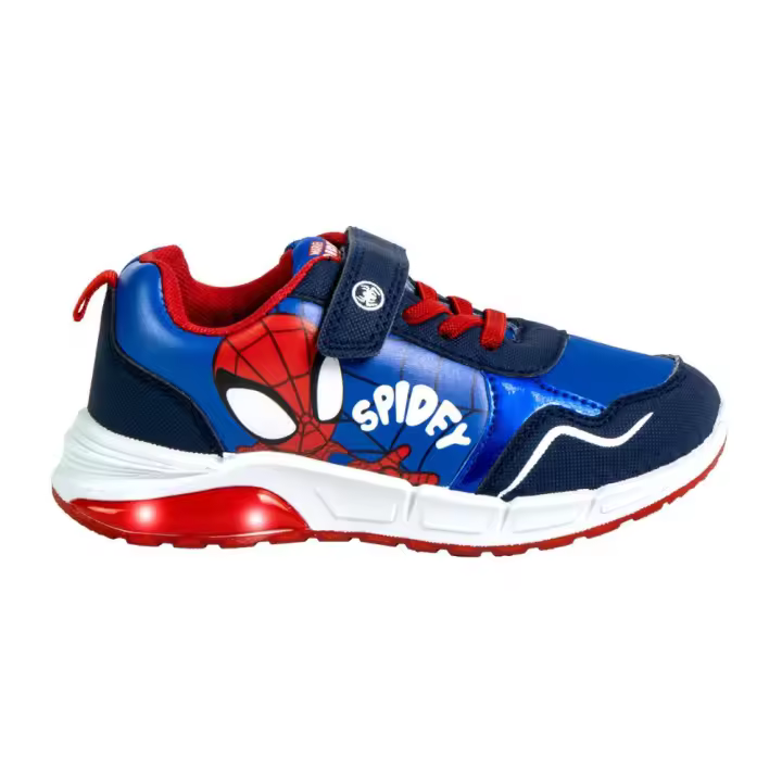 Zapatillas Deportivas con Luces Spiderman Spidey Azul Marino y Rojo Niño 79898 - 1