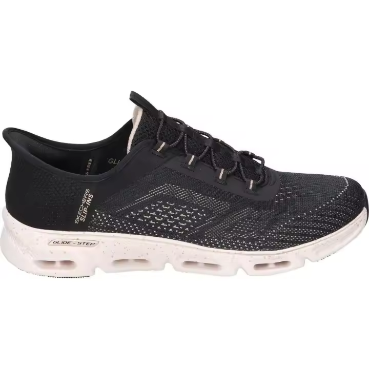 SKECHERS | Zapatillas Skechers Slip-ins Glide-Step Gratify Pace para Mujer – Deportivas Negra sin Cierre – Slip Ins – Air Cooled Memory Foam – Vegan – Cómodas y Versátiles – Modelo 104610-BKGD - 1
