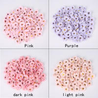 Cabezas De Margarita Multicolor De Seda Artificial 3cm Para Decoración De Boda Hogar Navidad Wreath Scrapbooking - details 5