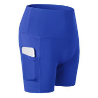 Pantalones cortos de Yoga de cintura alta para mujer, pantalones cortos ajustados de secado rápido elásticos para Fitness, pantalones cortos de longitud 3/4 con bolsillos, ropa deportiva - details 7
