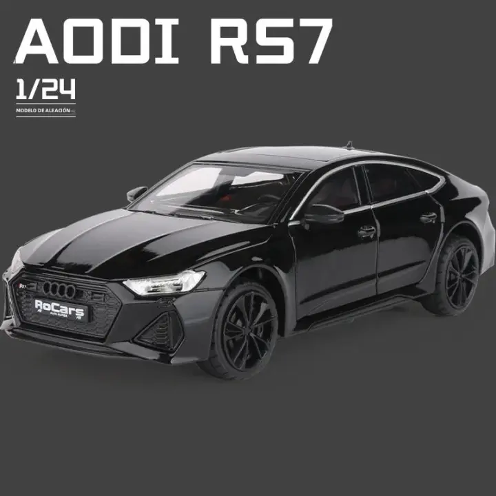 Audi RS7 Coupe De 1:24 En Escala Coche De Juguetes De Metal Con Sonido Y Luz Modelo De Coche Deportivo Para Colección Y Regalo Para Niños - 1
