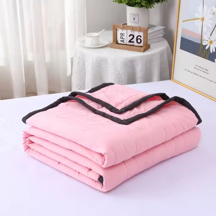 Comodidad De Verano De Algodón Lavado Reversible Ligero Y Transpirable Manta Refrescante Para Otoño Y Primavera Suave Y Delgada - 1