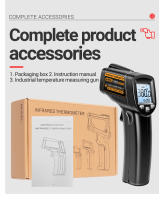 ANENG TH103 Lanzador De Luz Infrarroja Y Láser Para Medición De Temperatura -20°C~380℃ Sensor De Temperatura No Contacto Herramienta De Medidor De Temperatura - details 11