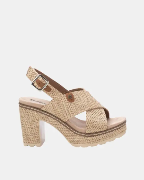 REFRESH 172707 Sandalias Abiertas Mujer Taupe - 1
