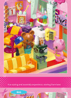Mini Puzzle 3D De Calle Ciudad Con Café Tienda De Pelucas Y Salón De Belleza Bloques Creativos Para Decoración De Habitación Juguetes Para Niños Regalo De Cumpleaños Para Amigos - details 8
