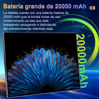 2025 nueva tableta original 5G 10.1pulgadas 16GB Ram 1tb Roma gran capacidad Android 13.0 5MP 13mp 20000ma 14 núcleo WiFi red doble tarjeta doble espera pantalla de alta definición versión global Bluetooth GPS enviar teclado auriculares Bluetooth Hot Sell - details 9