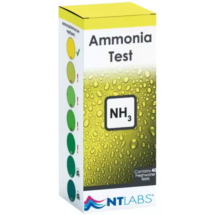 Ica NTLABS Test de Amoníaco para Acuario - Fácil Control y Prevención de Mortalidad - 40 Mediciones Precisas - 1
