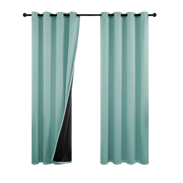 Cortina De Blackout Tejida Moderna Para Decoración De Habitaciones Cocinas Salones Y Estudios Aislante Térmico Y Reductor De Luz - 1