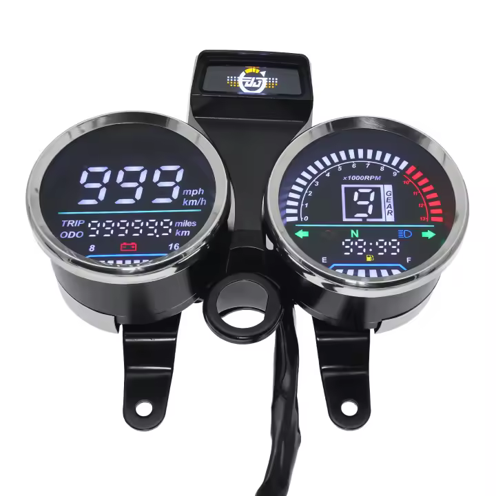 Tablero Digital Impermeable Para Motocicleta Medidor De Combustible Y Voltaje Para Suzuki GN125/150 Instrumento Metálico - 1