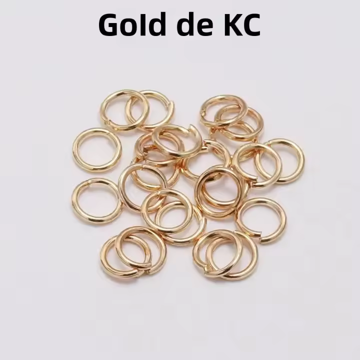 Anillos Abiertos De Oro Rosa 50-200pcs/lot 3-20mm Para Conectores De Anillos Rotos Accesorios DIY Para Fabricación De Joyas - 1
