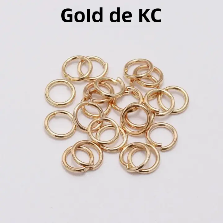 Anillos Abiertos De Oro Rosa 50-200pcs/lot 3-20mm Para Conectores De Anillos Rotos Accesorios DIY Para Fabricación De Joyas - 1