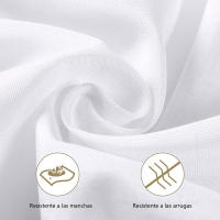 Mantel de Mesa Antimanchas Redonda de Poliéster, Mantel Liso Impermeable, Lavable 120cm y 150cm - details 2
