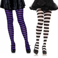 Calcetines Largos Hasta La Rodilla Para Mujeres Y Niñas Con Estampado De Rayas En Algodón Cálido Y Tierno Pantimedias Elásticas - details 0