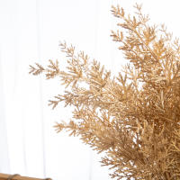 Abanico De Palma Artificial Hojas De Eucalipto Para Navidad Boda Decoración De Hogar Y Habitaciones Arreglo Floral DIY Crafts - details 6