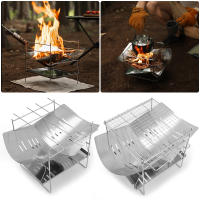Estufa De Campaña Bonfire Portátil Para Acampar Y Jardines Al Aire Libre Con Grill De Acero Inoxidable Plegable Para Combustible De Madera - details 0