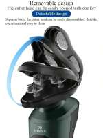 Afeitadora Eléctrica 9D Para Hombres Recargable Impermeable Trimmer De Rotación Para Uso Seco Y Húmedo Batería Recargable - details 12