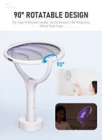 Lampara Eléctrica Repelente De Mosquitos Con Trampa UV Rotativa De 90 Grados Y Palanca Extensible Para El Verano Asesina De Moscas - details 2