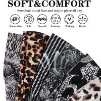 Diadema Deportiva De Moda Para Mujer Con Patrón De Serpiente Y Leopardo Scrunchies Color Sólido Postparto Algodón Casual - details 2