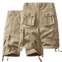 Shorts De Algodón Para Hombre Estilo Casual Deportivo Táctico Bermuda De Rodilla Longitud Media Streetwear - details 2