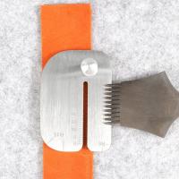 Herramienta Práctica Para Cortar Cuero DIY Ruler De Acero Inoxidable Auxiliar Para Corte Manual Accesorios De Herramientas De Talla De Cuero - details 3