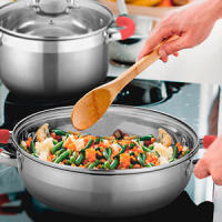 OTA Line Bateria de cocina de 6 piezas con sus tapaderas en acero inoxidable - details 4