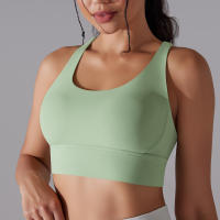 Sujetador Deportivo Para Mujer Alta Soporte Impacto Yoga Running Quick Dry Top Deporte Gimnasio Padded Bralette Sexy - details 44