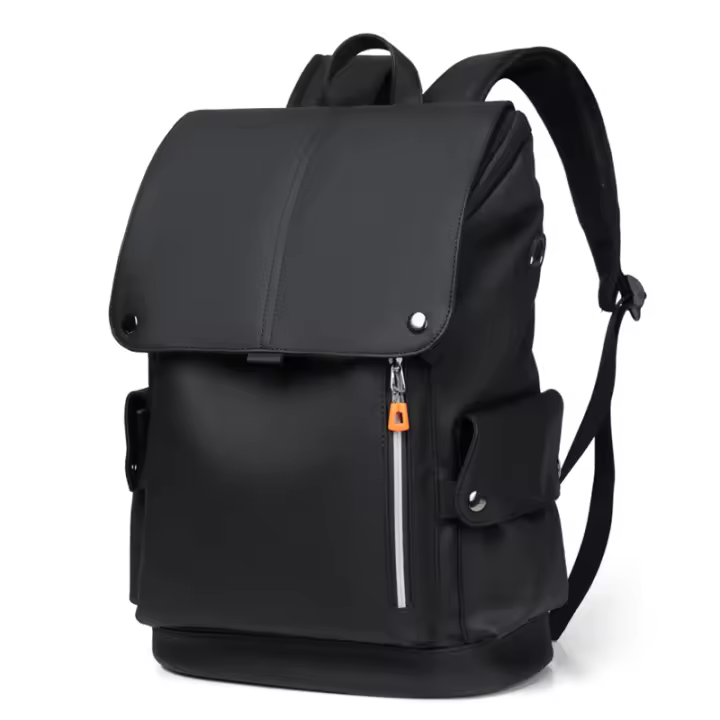 Mochila De Cuero PU De Alta Calidad Para Hombre Impermeable Con Carga USB Gran Capacidad Para Laptop Y Negocios Mochila Urbana Para Hombre - 1