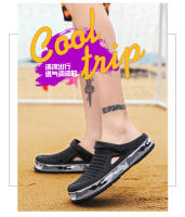 Zapatillas De Hombre Casual Transpirables Y Cómodas Para Verano Impermeables Con Bajo Suave Para Playa Zapatillas De Conducción Dual Propósito - details 16