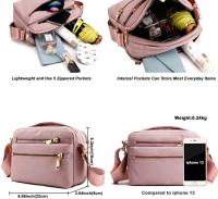 Bolso bandolera para mujer, bolso de mensajero con múltiples bolsos, bolso de hombre, bolso de viaje, bolsos para hombres y mujeres, ajustado para ir de - details 3