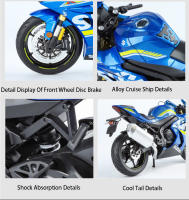 Modelo De Motocicleta SUZUKI GSX-1000R a Escala 1:9 Para Niños Juguetes De Metal Con Ruedas De Aleación Absorción De Choques Regalo Para Niños Boys - details 11