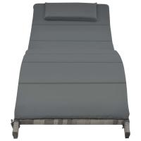 vidaXL Set de muebles de jardín plegables 3 pzas ratán sintético Sillas de Exterior Ideal para jardín, playa, piscina, terraza Tumbona Piscina Tumbonas Playa Tumbonas Jardín Exterior - details 3